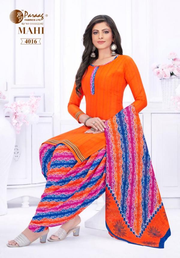 Paraag Mahi Vol-4 Cotton Designer Readymade Suit